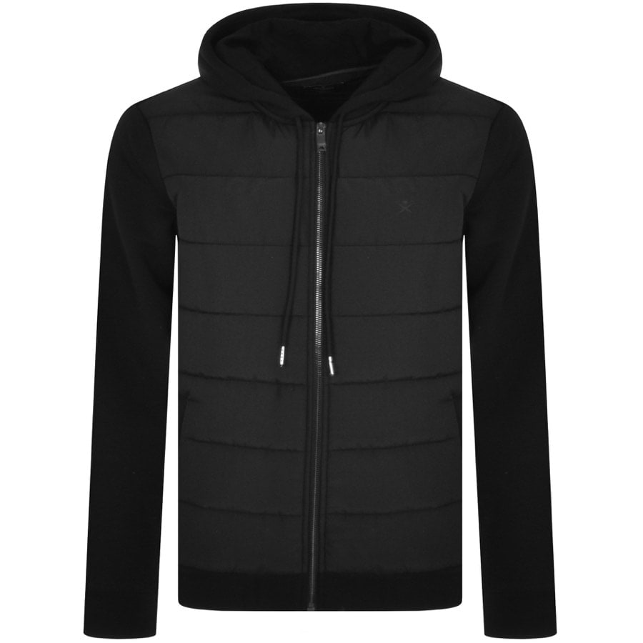 Hackett Full Zip Hoodie Black | Mainline Menswear