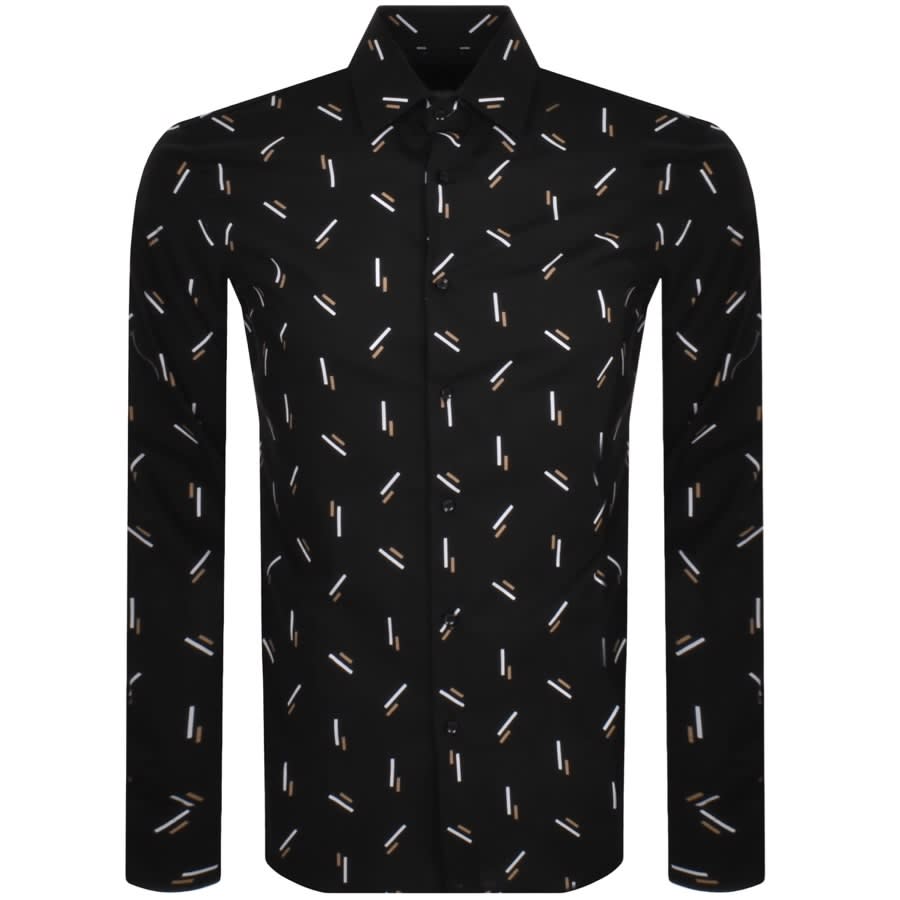 Black long sleeve shirt h clearance