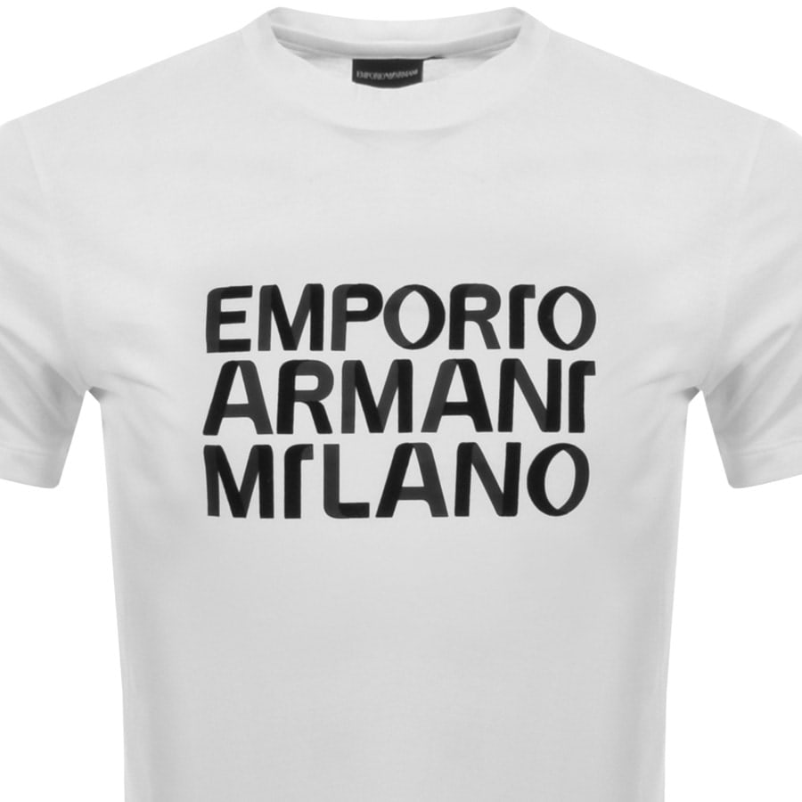 Alternative Image for ProductEmporio Armani Crew Neck Logo T Shirt White2