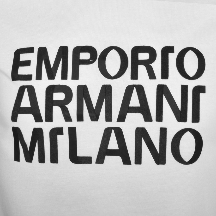 Alternative Image for ProductEmporio Armani Crew Neck Logo T Shirt White3