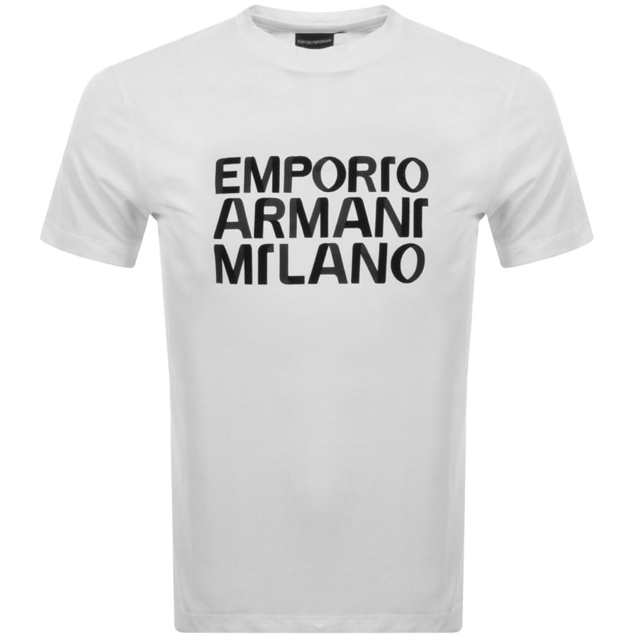 Main Product Image for Emporio Armani Crew Neck Logo T Shirt White