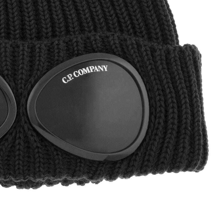 CP Company Goggle Beanie Hat Black | Mainline Menswear United States