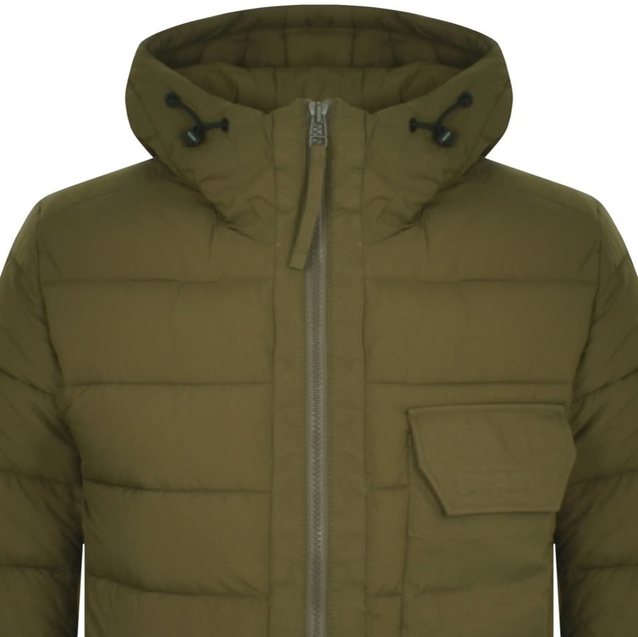 Pretty Green Oracle Quilted Jacket Khaki Mainline Menswear
