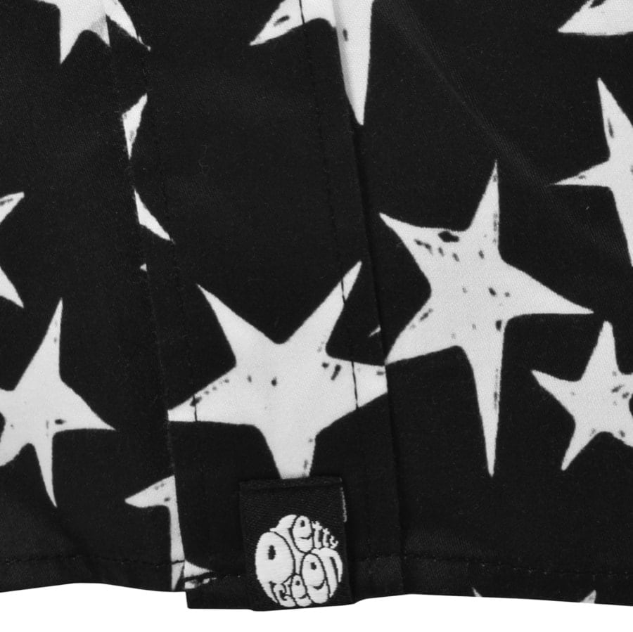 Pretty Green Ramone Stars Long Sleeve Shirt Black Mainline Menswear