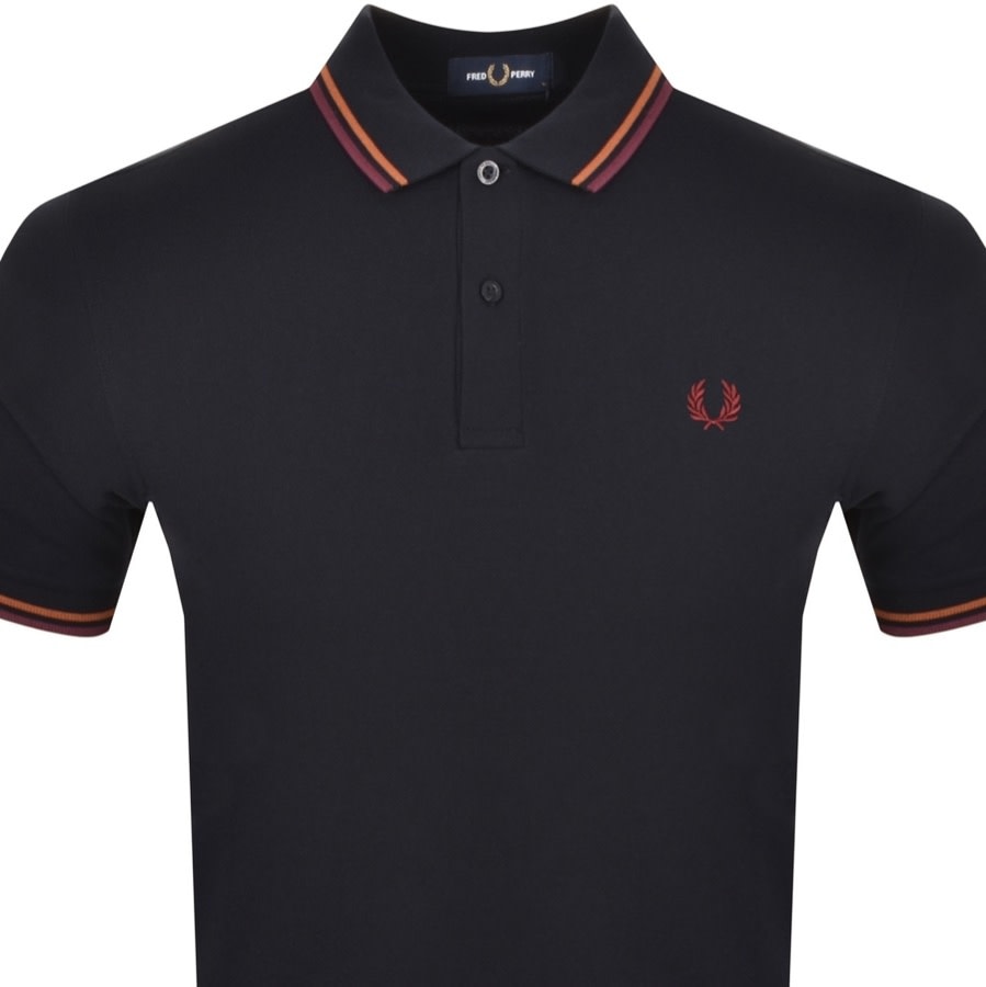 Alternative Image for ProductFred Perry Twin Tipped Polo T Shirt Navy2