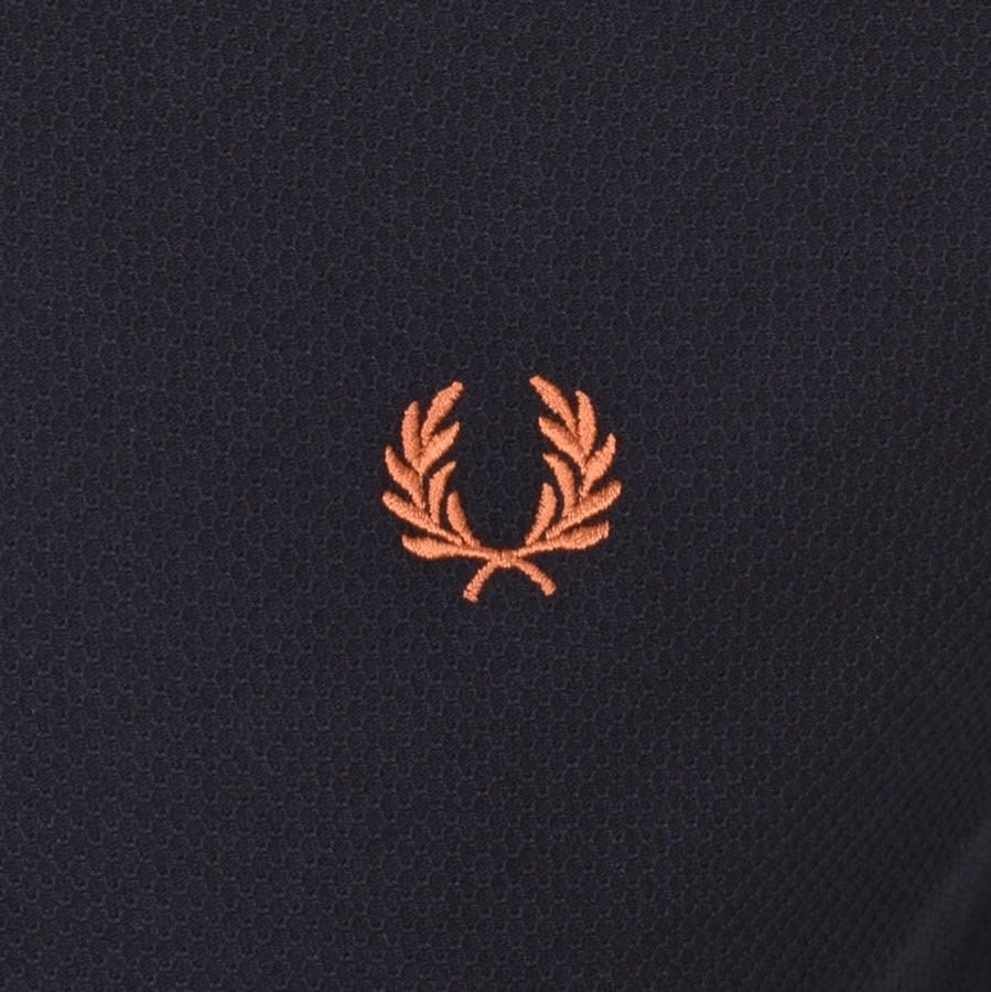 Alternative Image for ProductFred Perry Tipped Cuff Pique T Shirt Navy3