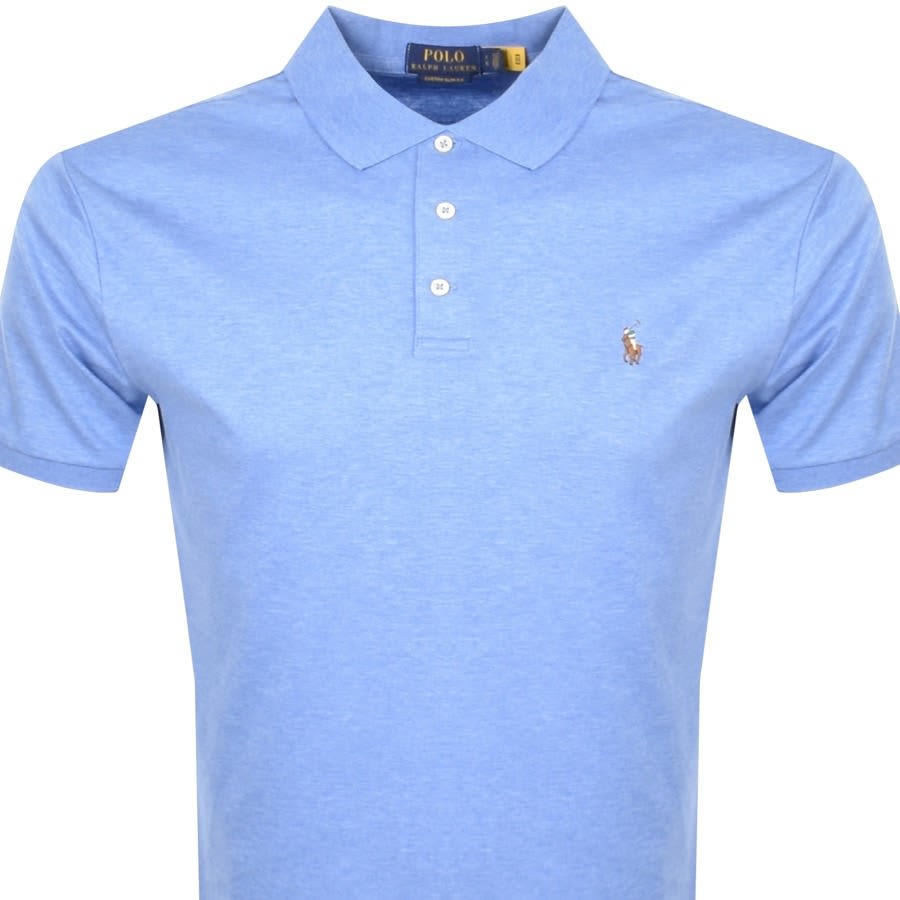 Alternative Image for ProductRalph Lauren Slim Fit Polo T Shirt Blue2