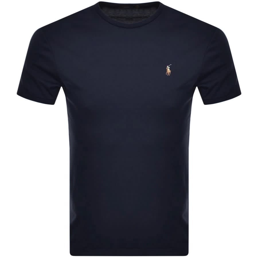 Main Product Image for Ralph Lauren Pima Crew Neck T Shirt Navy
