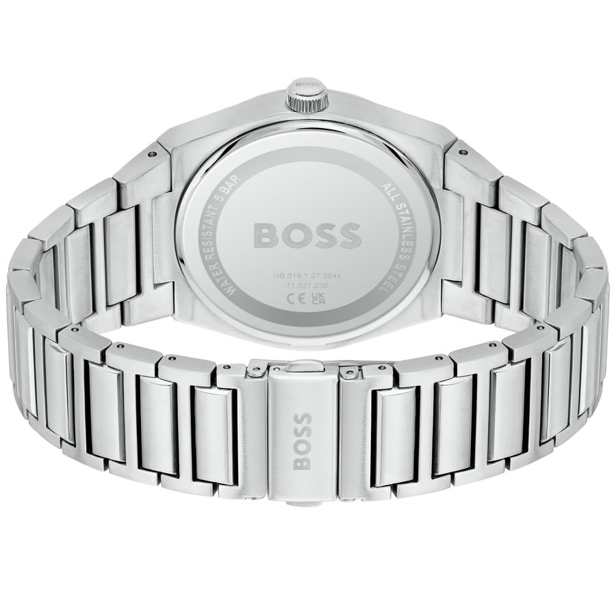 BOSS Steer Watch Mainline Menswear | States Silver United