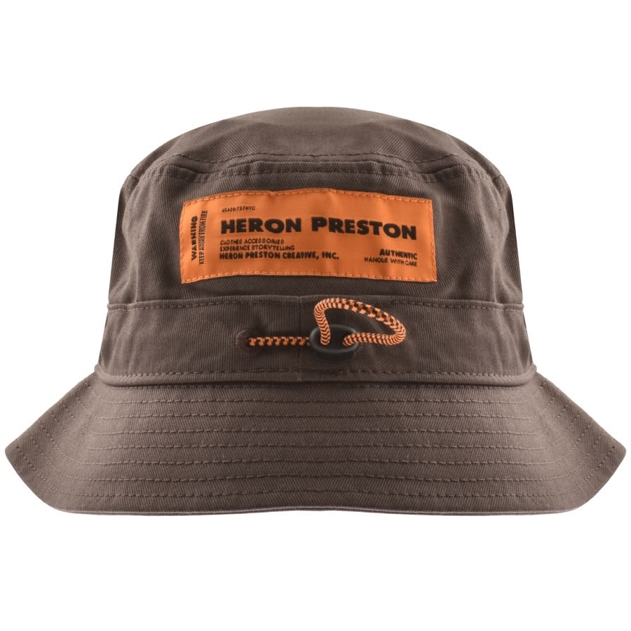 Heron Preston Bucket Hat Burgundy | Mainline Menswear