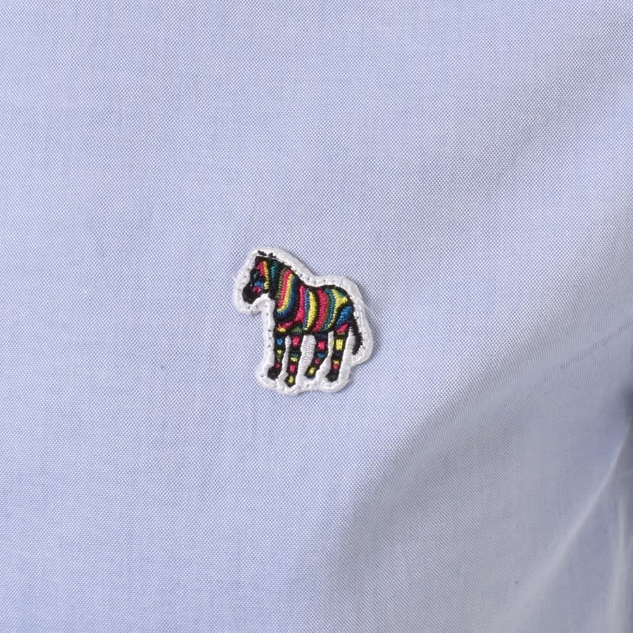 Alternative Image for ProductPS By Paul Smith Zebra Short Sleeved Shirt Blue3