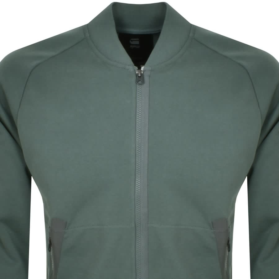 Alternative Image for ProductG Star Raw Hodson Full Zip Sweatshirt Green2