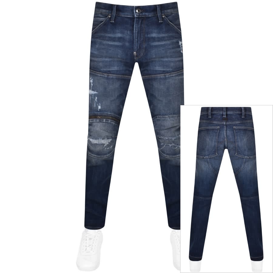 Main Product Image for G Star Raw 5620 3D Zip knee Skinny Jeans Blue