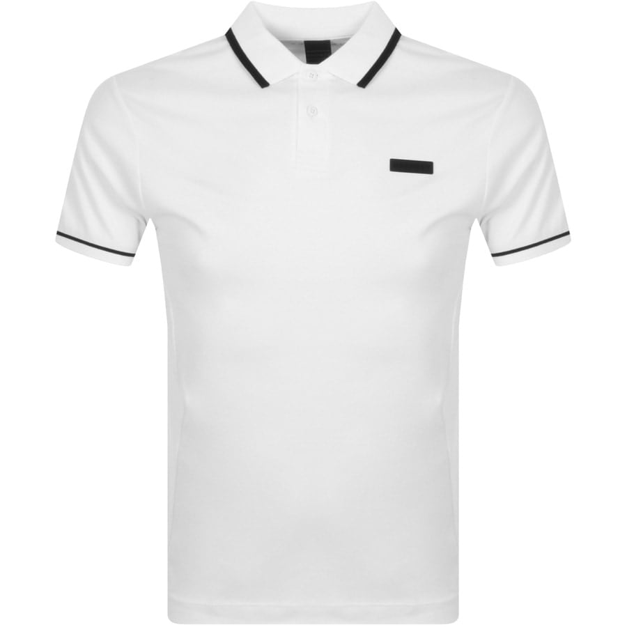 Hackett Heritage Badge Polo Tshirt White | Mainline Menswear