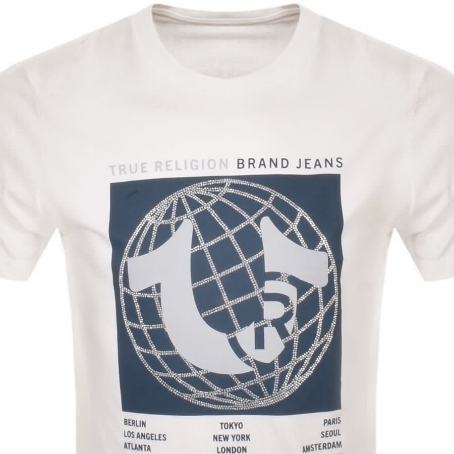 teugels Kwijtschelding bungeejumpen True Religion Registered Global T Shirt White | Mainline Menswear United  States