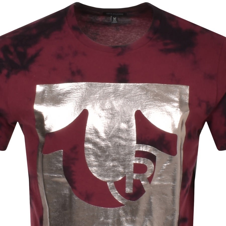 Alternative Image for ProductTrue Religion Registered Tie Dye T Shirt Burgundy2