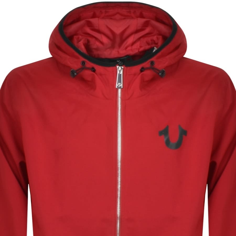 Red and white new arrivals true religion windbreaker