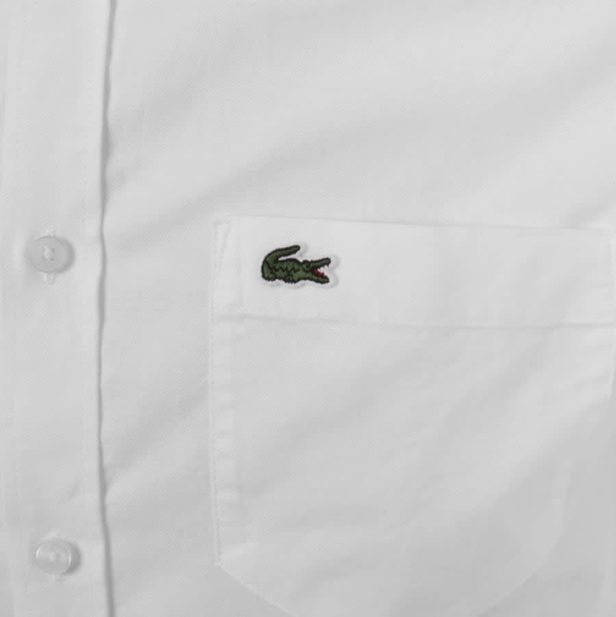 Alternative Image for ProductLacoste Woven Long Sleeved Shirt White3