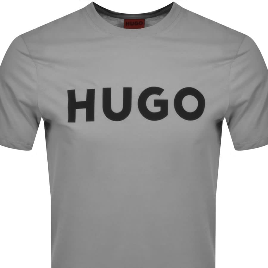 Alternative Image for ProductHUGO Dulivio Crew Neck T Shirt Grey2