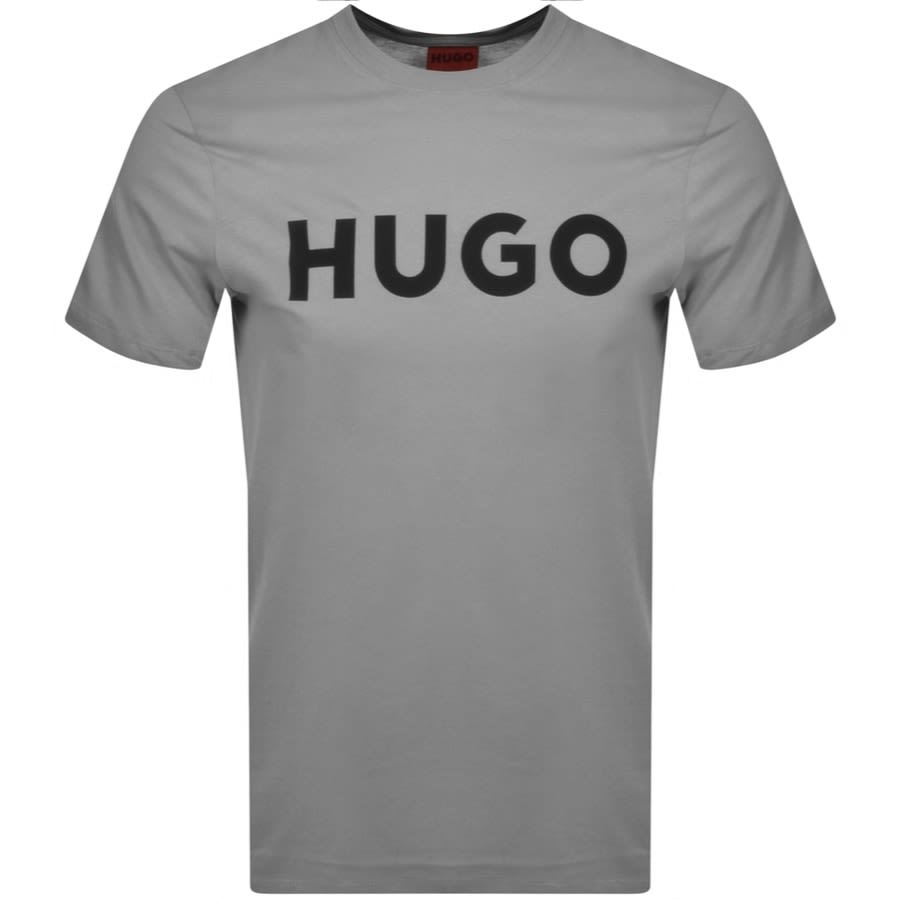 Alternative Image for ProductHUGO Dulivio Crew Neck T Shirt Grey1