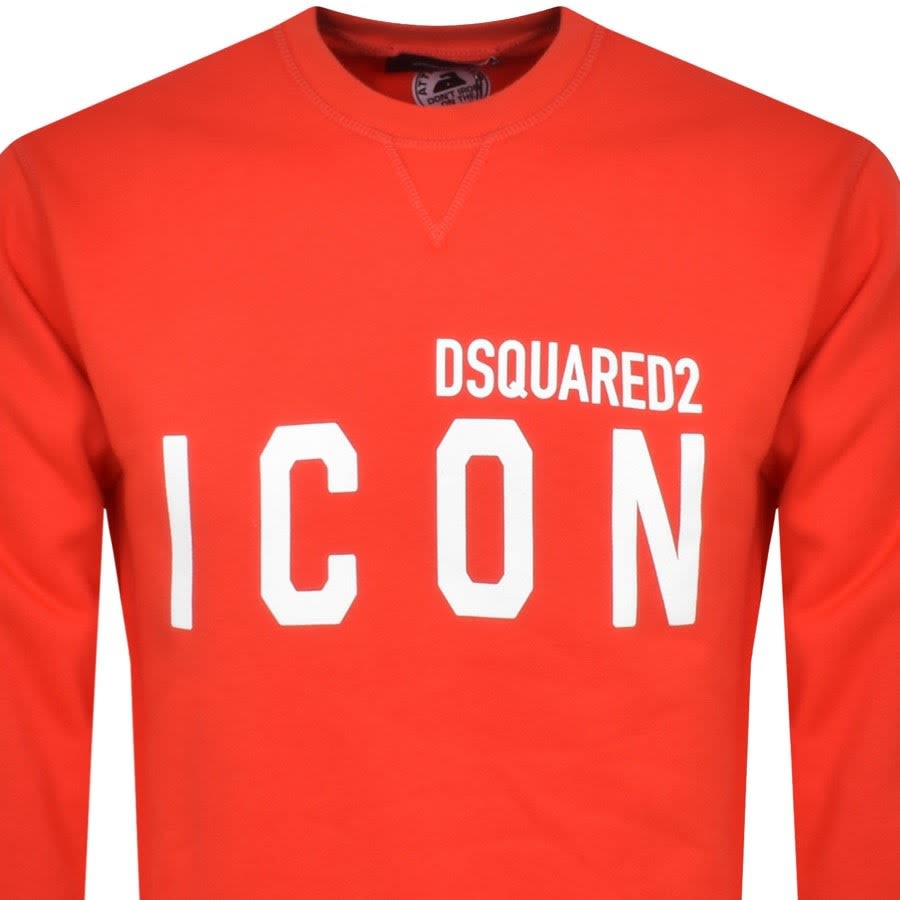 Alternative Image for ProductDSQUARED2 Crew Neck Logo Sweatshirt Red2