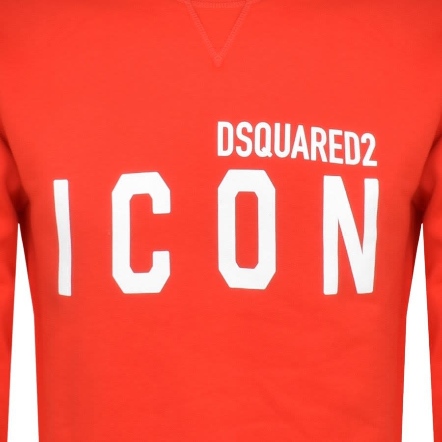 Alternative Image for ProductDSQUARED2 Crew Neck Logo Sweatshirt Red3