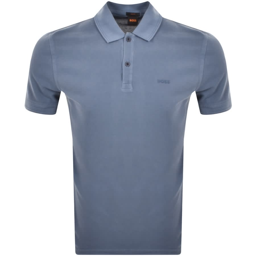 seinpaal afdrijven Middel BOSS Prime Polo T Shirt Blue | Mainline Menswear United States