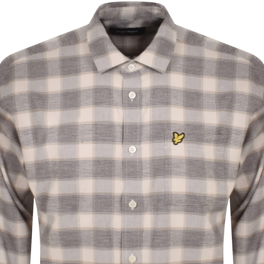 Alternative Image for ProductLyle And Scott Check Overshirt Beige2