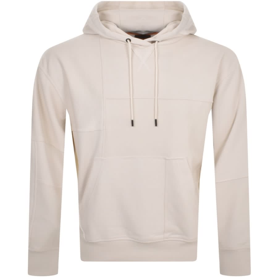 BOSS W Patch Pullover Hoodie Beige Mainline Menswear Canada