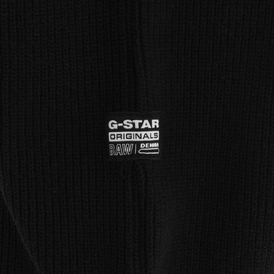 Alternative Image for ProductG Star Raw Logo Knit Jumper Black3