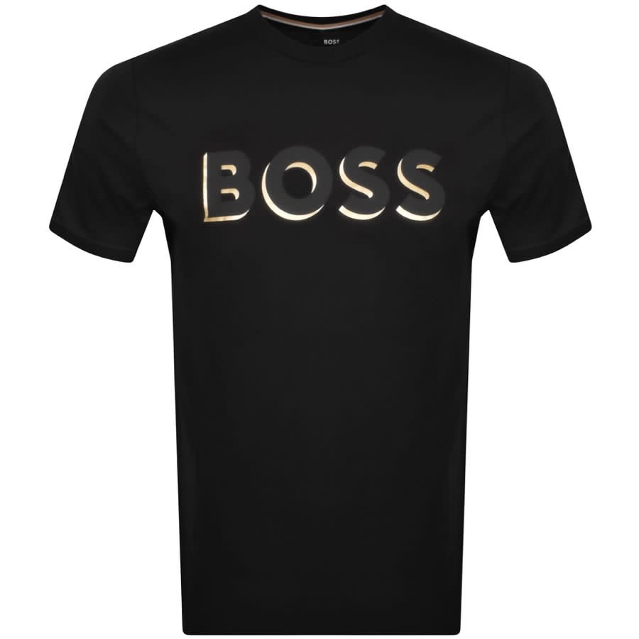 BOSS Tiburt Logo T Shirt Black | Mainline Menswear United States