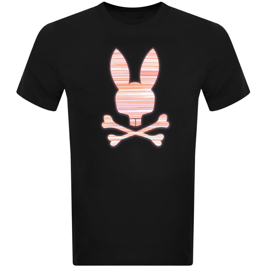 Psycho Bunny Newell Graphic T Shirt Black | Mainline Menswear