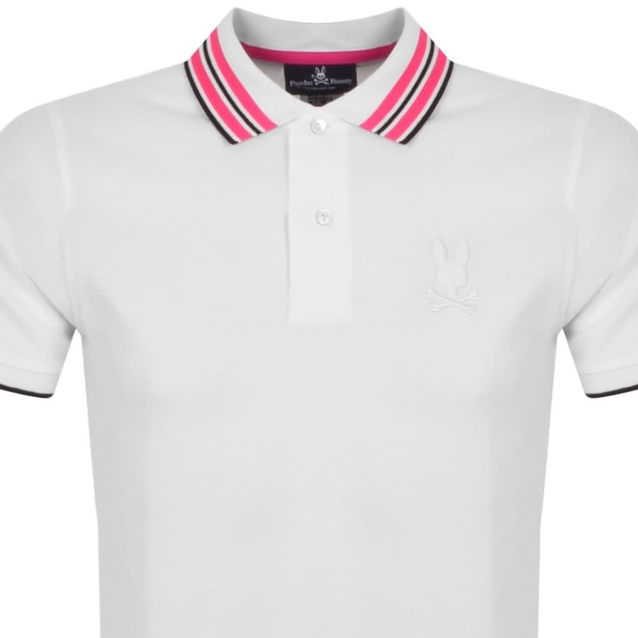 Alternative Image for ProductPsycho Bunny Logo Short Sleeve Polo Shirt White2