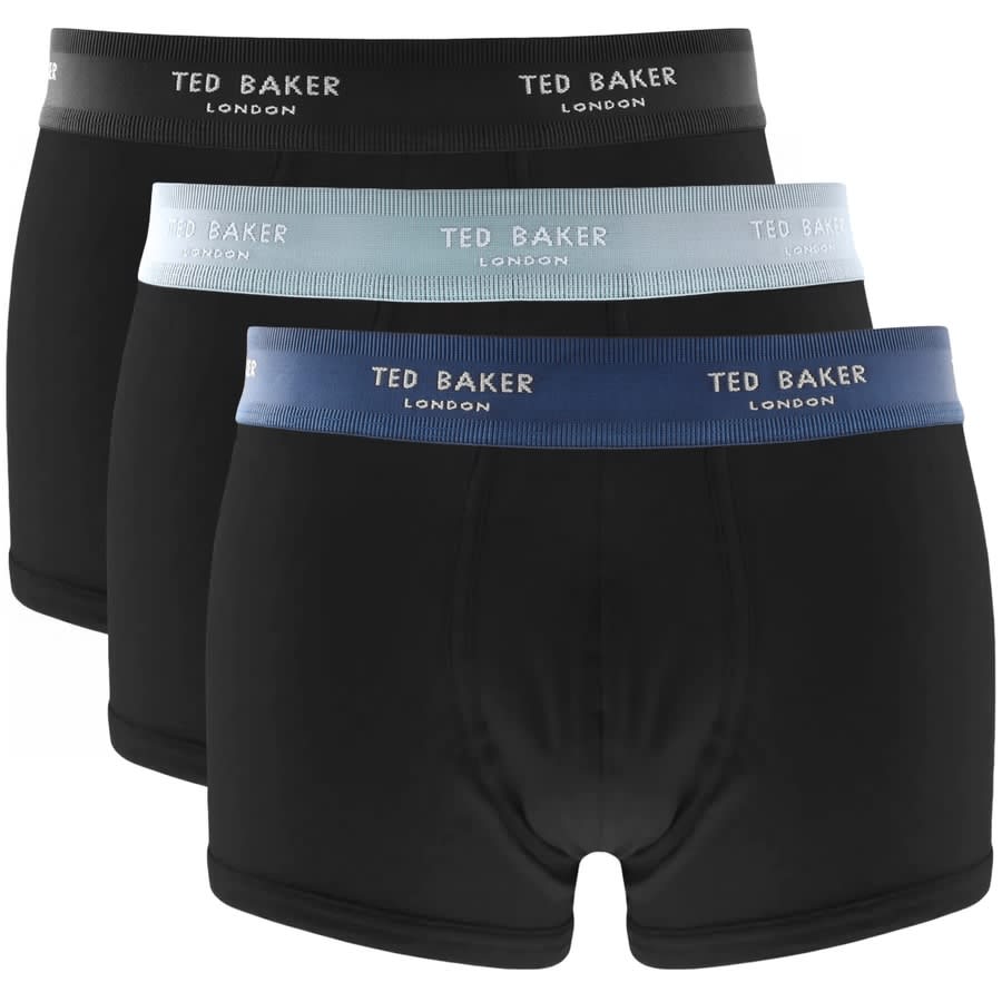 Ted Baker Underwear Three Pack Trunks Black | Mainline Menswear Australia