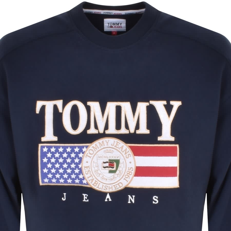 Tommy Jeans Boxy Luxe Sweatshirt Navy | Mainline Menswear United States
