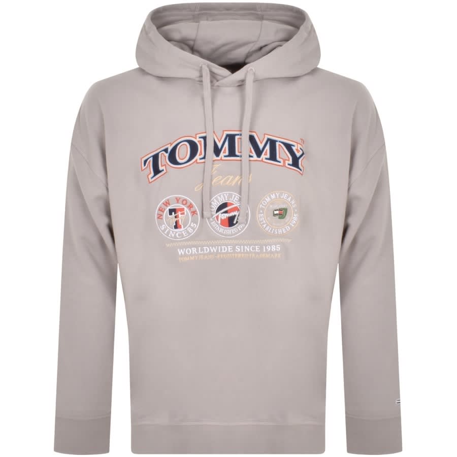 Tommy Jeans Skater Luxe Hoodie Grey | Mainline Menswear