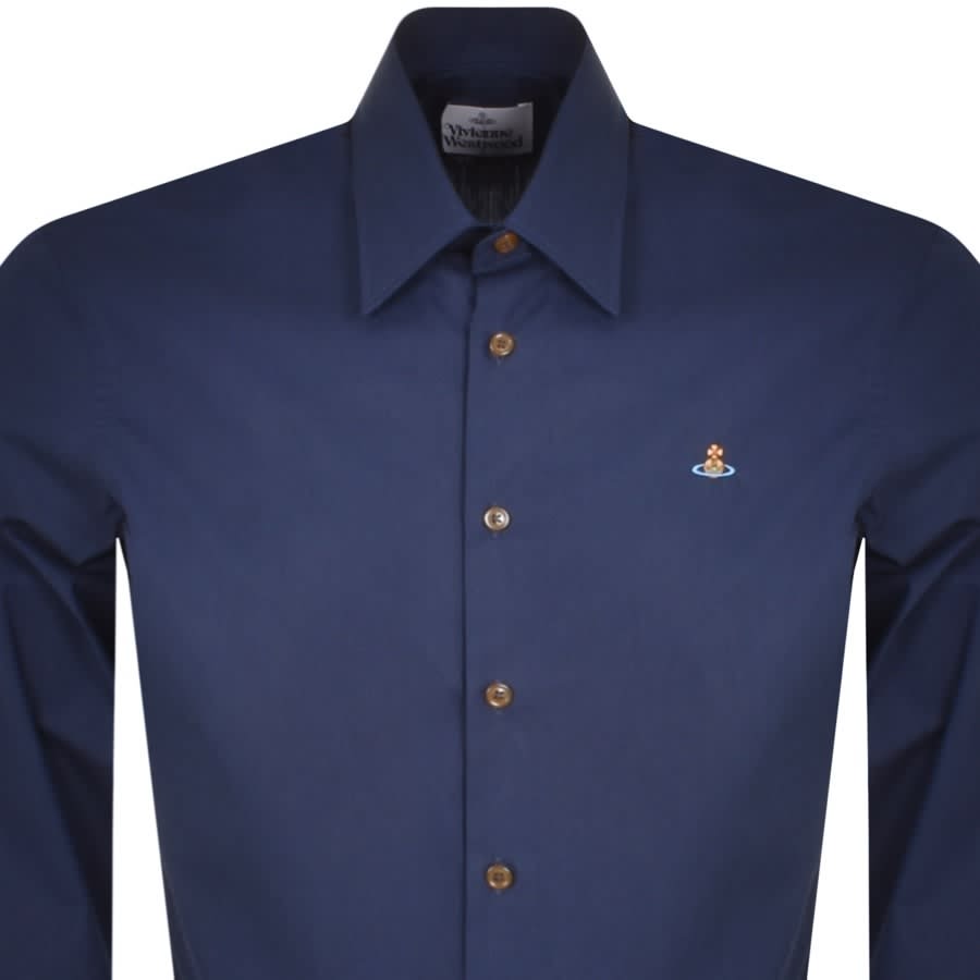 Alternative Image for ProductVivienne Westwood Ghost Long Sleeved Shirt Navy2