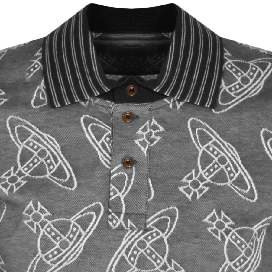 Alternative Image for ProductVivienne Westwood Long Sleeve Polo T Shirt Grey3