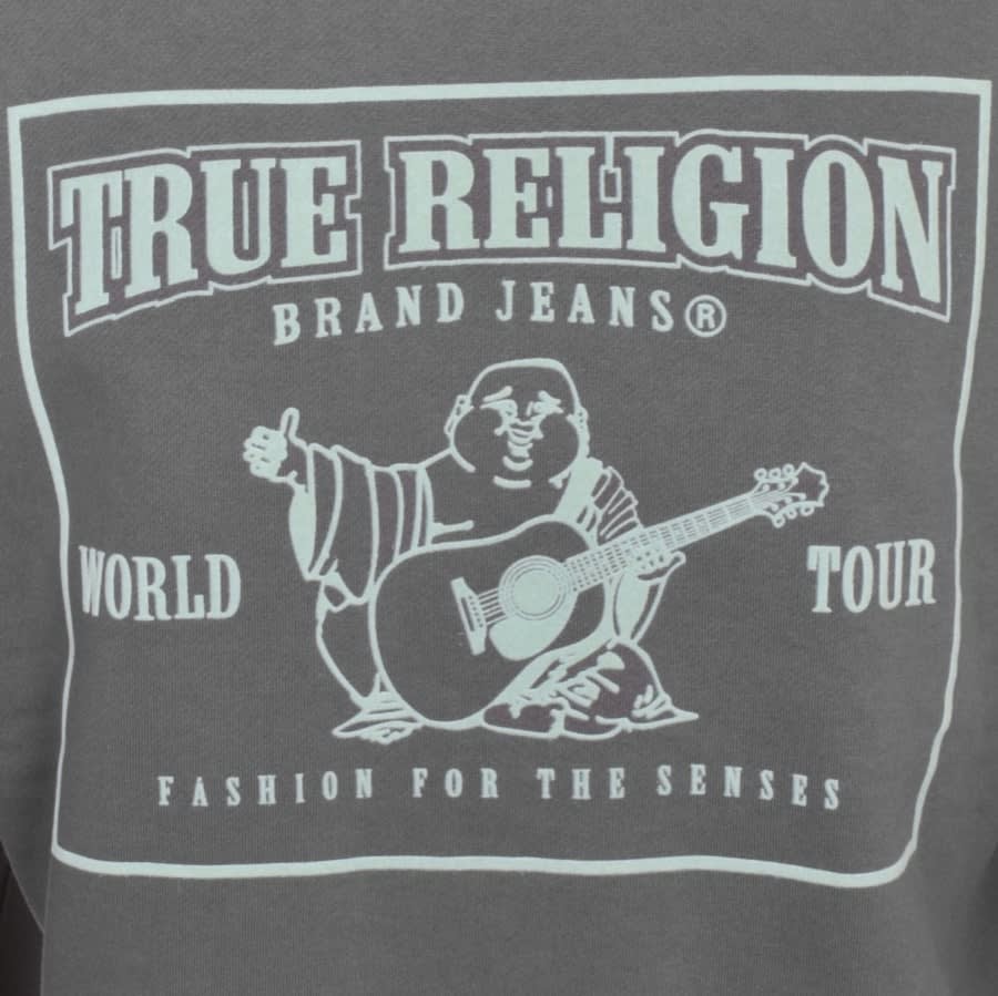 Alternative Image for ProductTrue Religion Relaxed Logo Sweatshirt In Grey3