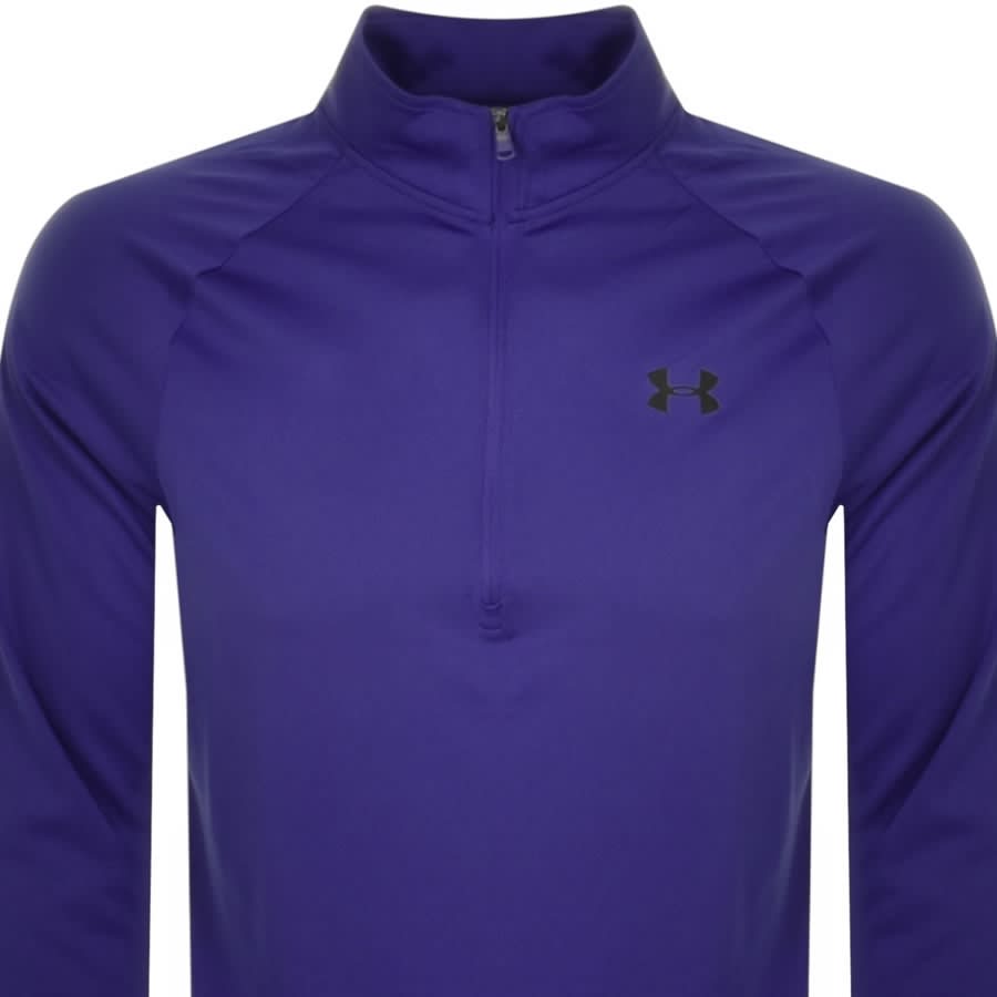 Under Armour Half Zip Tech Sweatshirt Blue Mainline Menswear