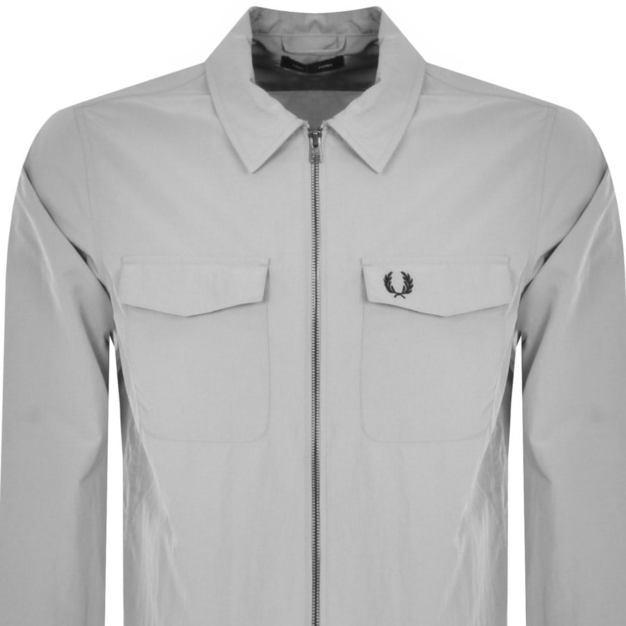 Alternative Image for ProductFred Perry Pocket Overshirt Grey2