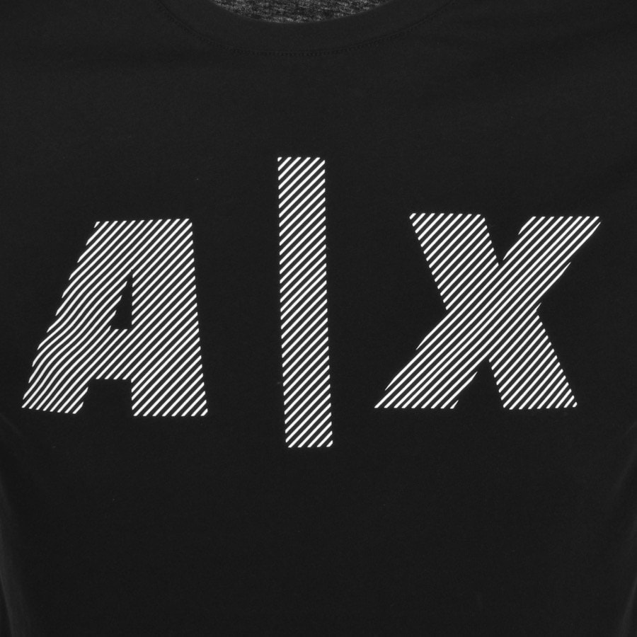 Alternative Image for ProductArmani Exchange Crew Neck Logo T Shirt Black3