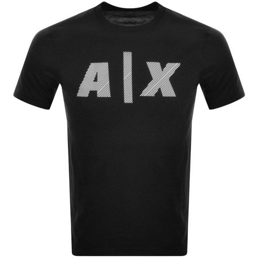 Main Product Image for Armani Exchange Crew Neck Logo T Shirt Black