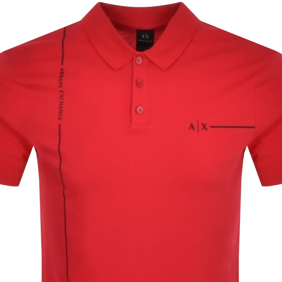 Alternative Image for ProductArmani Exchange Short Sleeved Polo T Shirt Pink2
