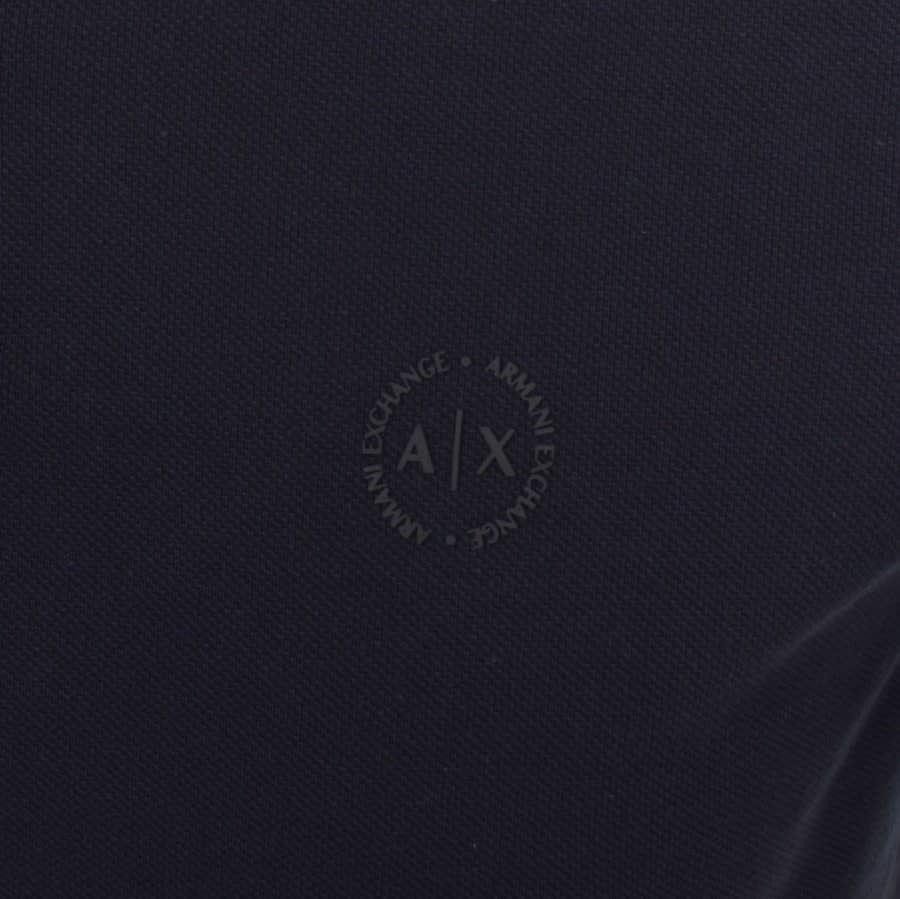 Alternative Image for ProductArmani Exchange Tipped Polo T Shirt Navy3