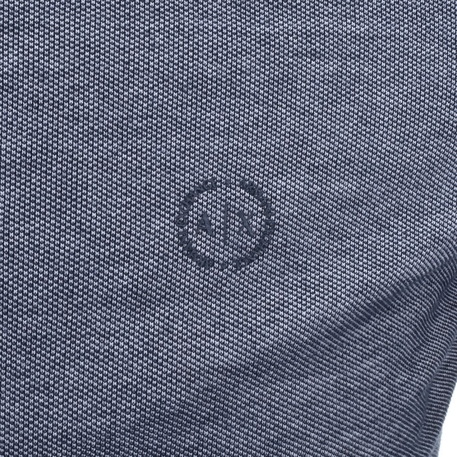 Armani Exchange Two Tone Polo T Shirt Navy | Mainline Menswear United ...