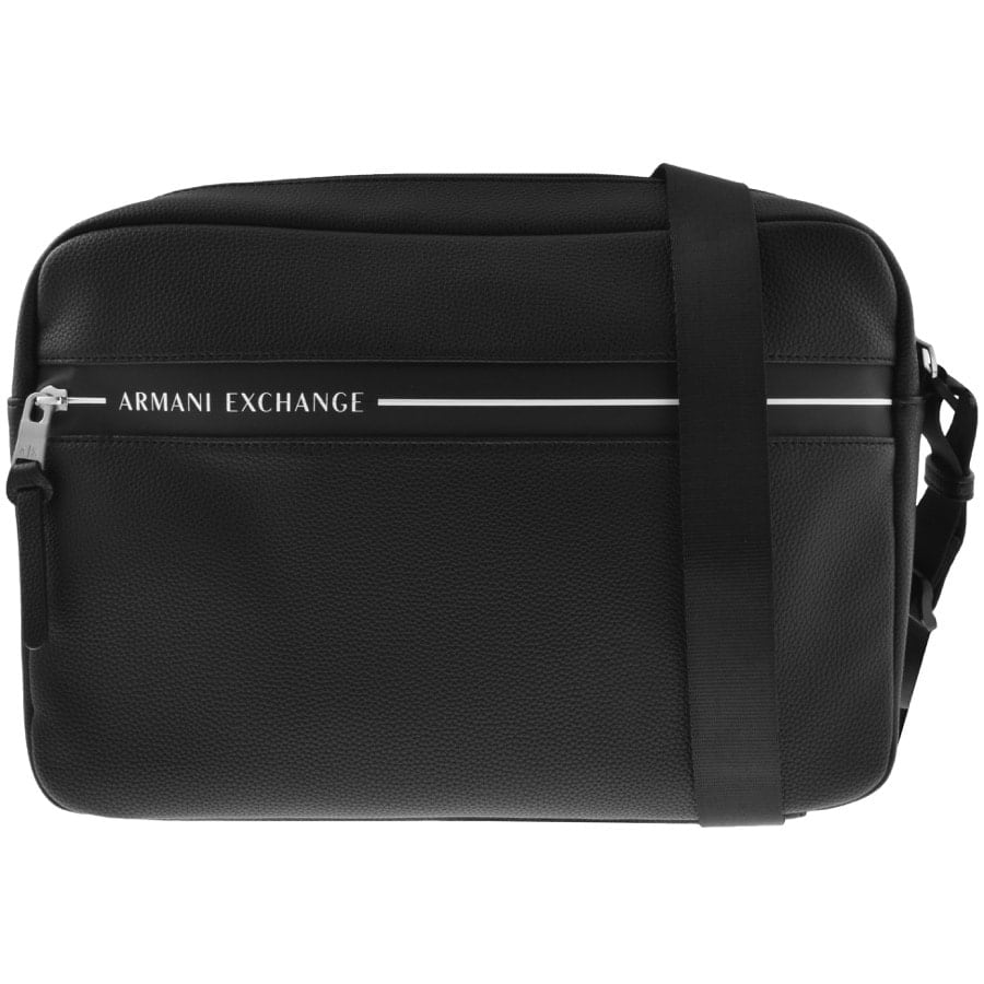 Armani Exchange Logo Messenger Bag Black | Mainline Menswear United States
