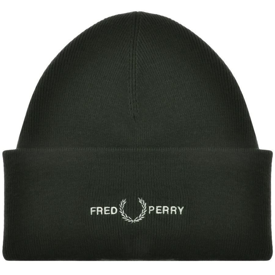 Fred Perry Beanie Hat Green | Mainline Menswear