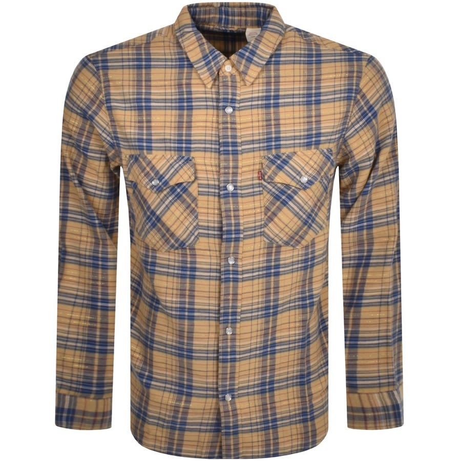 Levis Relaxed Western Krishan Shirt Beige | Mainline Menswear