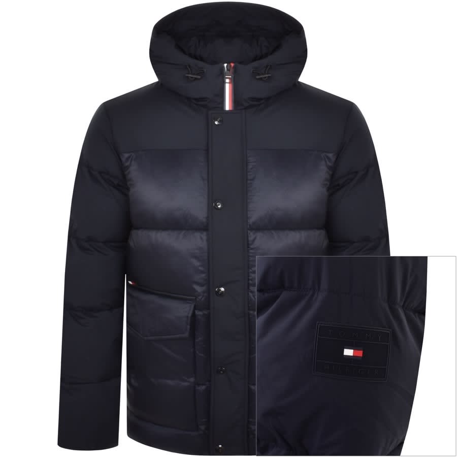 Tommy Hilfiger Tech Hooded Jacket Navy Mainline Menswear